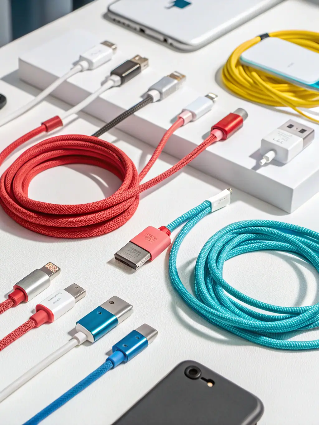 An image displaying a range of printing accessories such as cleaning kits, printer cables, and maintenance tools, all essential for maintaining printer performance at Micro Print World.